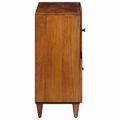 vidaXL Servírovacia skriňa Orech 80 x 33 x 75 cm Masívne mango drevo