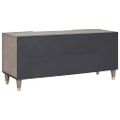 vidaXL TV skrinka Sivá 105 x 33 x 46 cm Masívne mango drevo