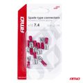 Elektrické konektory – samice (násuvka) 7,4mm 0,5-1,5mm2 10A 10 ks