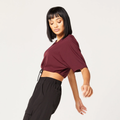 Dámske tričko Code Crop V Neck Red - SQUATWOLF, veľkosť L