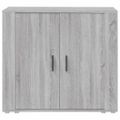 vidaXL Komoda sivý dub sonoma 80x33x70 cm spracované drevo