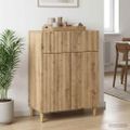 vidaXL Servírovacia skriňa Dub artisan 66 x 34,5 x 90 cm