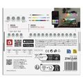 GoSmart LED reflektor - 85 cm reťaz, 4 časti, 7 W, RGBIC+CCT, stmievateľný, WiFi
