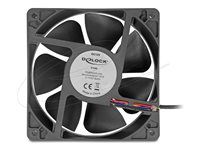 Axiálny ventilátor 12 V DC 120 x 120 x 38 mm bla