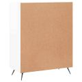vidaXL Komoda lesklá biela 69,5x34x90 cm spracované drevo