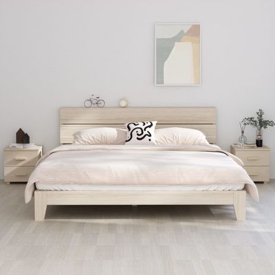 vidaXL Nočné stolíky HAMAR 2 ks, medovo hnedé 40x35x44,5 cm, borovica