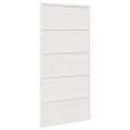 vidaXL Dvere do stodoly biele 100x208 cm masívna borovica