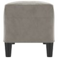 vidaXL Lavička tmavosivá 100x35x41 cm zamat