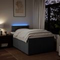 vidaXL Boxspring posteľ s matracom, tmavosivá 120x190 cm, látka