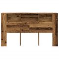 vidaXL Skrinka na čelo postele staré drevo 180x18,5x102,5cm komp.drevo