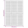 vidaXL Skladací paraván so 3 panelmi japonský štýl 120x170 cm