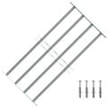 Nastaviteľná bezpečnostná okenná mreža so 4 priečkami 700-1050 mm