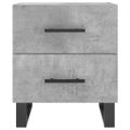 vidaXL Nočné stolíky 2 ks betónovo sivé 40x35x47,5 cm kompozitné drevo