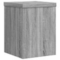 vidaXL Stojany na rastliny 2 ks sivé sonoma 15x15x20 cm kompoz. drevo