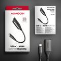 AXAGON RVC-HI2M, USB-C -> HDMI 2.0a redukcia / adaptérov, 4K/60Hz HDR10 Kábel, USB-C (M) na HDMI 2.0a (F), 4K, 60Hz, 0,25m, čierny