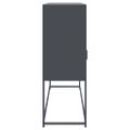 vidaXL Komoda antracitová 100,5x39x107 cm oceľ