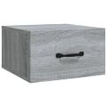 vidaXL Nástenný nočný stolík sivý dub sonoma 35x35x20 cm