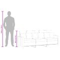 vidaXL 3-miestna pohovka krémová 180 cm látka