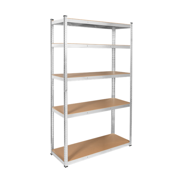 Kovový úložný regál Atos RB-1252 205x120x45 strieborný