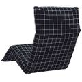 vidaXL Skladacie ležadlo s čiernym kockovaným vzorom 175x54x8,5 cm, oxfordská látka