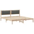 vidaXL Rám postele Tmavo šedá 180 x 200 cm Masívne borovicové drevo