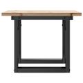 vidaXL Konferenčný stolík v tvare O 50x50x35 cm borovica a oceľ