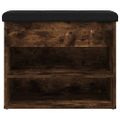 vidaXL Lavička na topánky dymový dub 82x32x50 cm kompozitné drevo