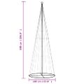 vidaXL Vianočný stromček kužeľ modrých 732 LED svetiel 160x500 cm