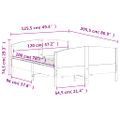vidaXL Posteľ s matracom 120x200 cm borovicový masív