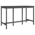 vidaXL Barový stolík sivý 180x80x110 cm borovicový masív