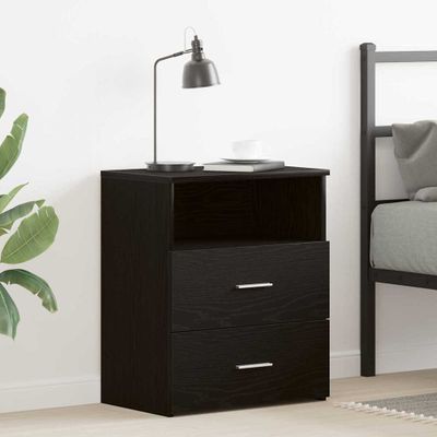 vidaXL Nočný stolík Čierny dub 50 x 32 x 60 cm Kompozitné drevo