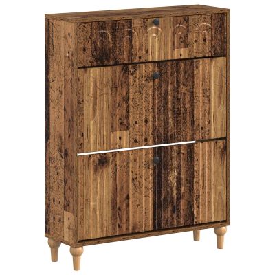 vidaXL Skriňa na topánky ALKMAAR 78 x 24 x 103 cm Kompozitné drevo