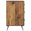 vidaXL Nočný stolík Staré drevo 43 x 41 x 66,5 cm Kompozitné drevo