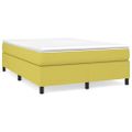 vidaXL Posteľný rám s boxspringom zelená 140x200 cm látka