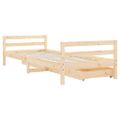 vidaXL Rám detskej postele so zásuvkami 80x200 cm masívna borovica