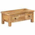 vidaXL Konferenčný stolík z mangového dreva 90x45x35 cm