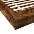 vidaXL Rám postele so skladom Dymový dub 80 x 200 cm Kompozitné drevo