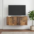 vidaXL Nástenná TV skrinka Staré drevo 78,5 x 41 x 30 cm