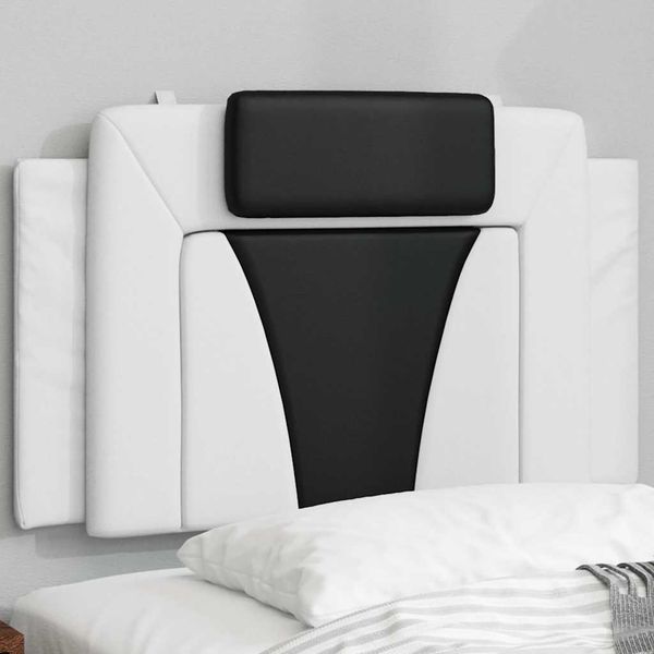 vidaXL Vankúš na čelo postele Viana bielo-čierny 90 cm umelá koža