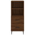 vidaXL Komoda hnedý dub 34,5x34x90 cm spracované drevo