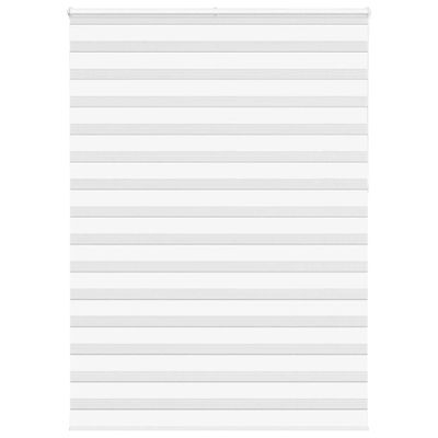 vidaXL Zebra roleta biela 160x230 cm šírka látky 155,9cm polyester