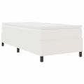 vidaXL Posteľ s pružinovým rámom Krémová a biela 80 x 200 cm
