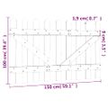 vidaXL Latkové plotové brány 2 ks 100x300 cm impregnované drevo