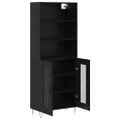 vidaXL Highboard 2 ks Čierny dub 69,5 x 34 x 180 cm