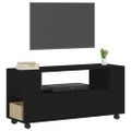 vidaXL TV skrinka čierna 102x34,5x43 cm spracované drevo