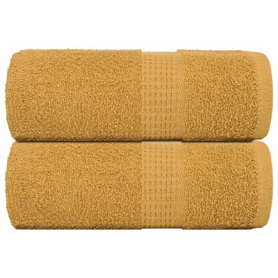 vidaXL Utierky na umývanie FROGN 2 ks zlaté 30x30 cm 360 g/m²