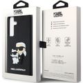 Obal Karl Lagerfeld pre Samsung Galaxy S24 Plus KLHCS24M3DRKCNK čierny HC 3D RUBBER KC NFT