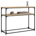 vidaXL Konzolový stolík dub sonoma 100x35,5x75 cm kompozitné drevo