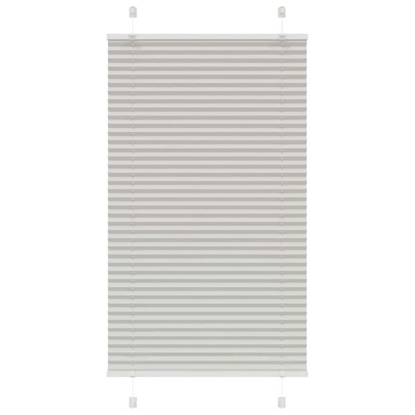 vidaXL plisovaná roleta svetlosivá 75x100 cm šírka látky 74,4 cm