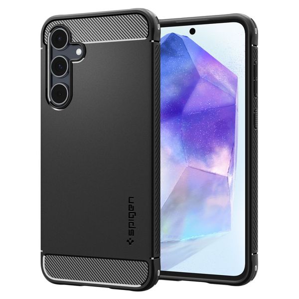 Puzdro Spigen Rugged Armor pre Samsung Galaxy A55 5G matné